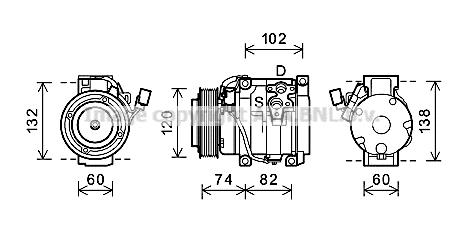 Compressor, air conditioning (TOK636)