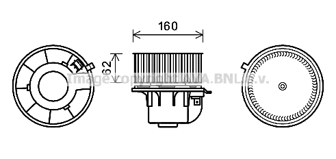 Electric Motor, interior blower (FD8499)