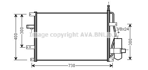 Condenser, air conditioning (VO5107D)