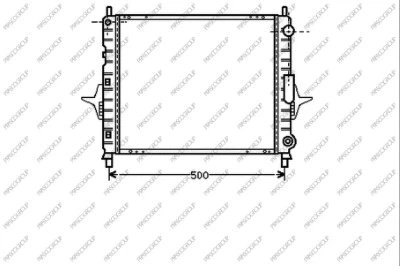 Radiator, engine cooling (RN025R002)