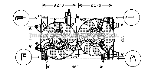 Fan, engine cooling (FT7538)