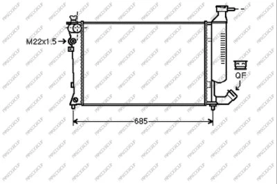 Radiator, engine cooling (CI420R022)