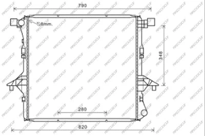 Radiator, engine cooling (VG840R001)