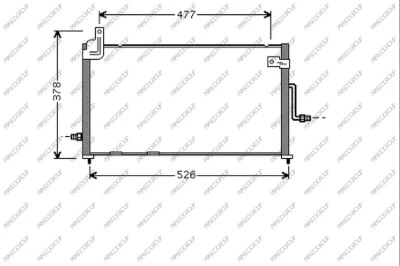 Condenser, air conditioning (DW322C001)