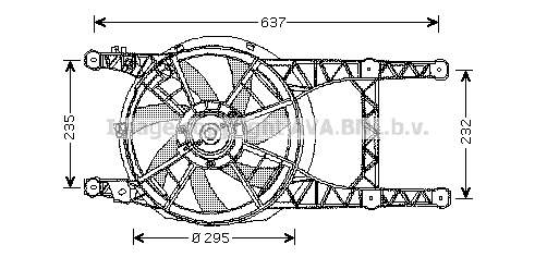 Fan, engine cooling (RT7532)