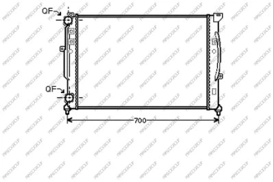 Radiator, engine cooling (AD032R008)