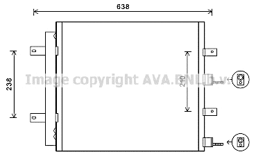 Condenser, air conditioning (JR5051D)