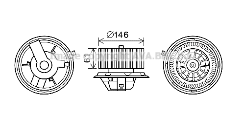Electric Motor, interior blower (FT8428)