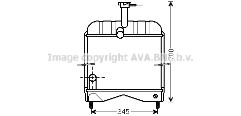 Radiator, engine cooling (MF2010)