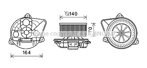 Electric Motor, interior blower (OL8623)
