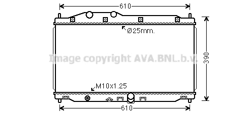 Radiator, engine cooling (HD2305)