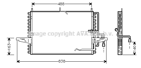 Condenser, air conditioning (FD5213)