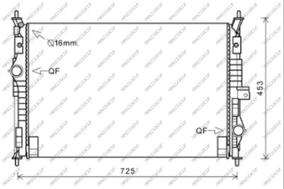 Radiator, engine cooling (CI450R001)