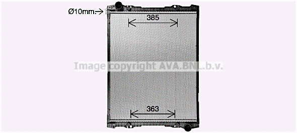 Radiator, engine cooling (SC2063)