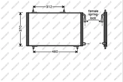 Condenser, air conditioning (PG009C002)