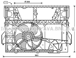Fan, engine cooling (OL7589)