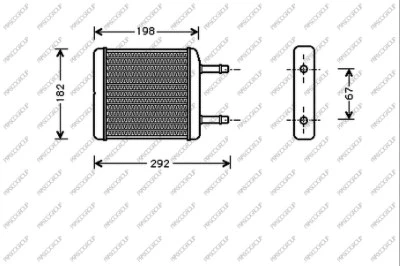 Heat Exchanger, interior heating (DW320H001)
