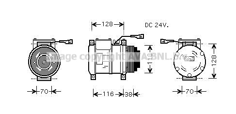 Compressor, air conditioning (IVAK072)