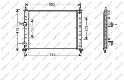 Radiator, engine cooling (FT137R011)