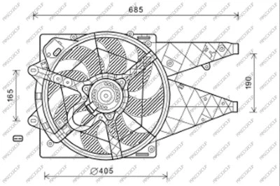 Fan, engine cooling (FT930F008)