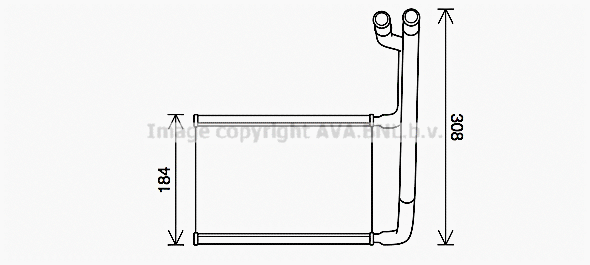 Heat Exchanger, interior heating (FD6645)