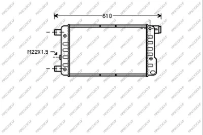 Radiator, engine cooling (FT017R001)