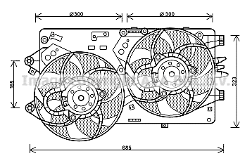 Fan, engine cooling (FT7578)