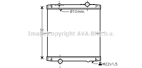Radiator, engine cooling (RE2011N)
