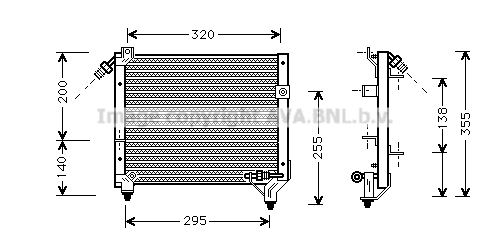 Condenser, air conditioning (DU5050)