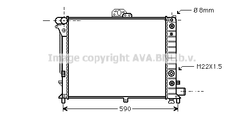 Radiator, engine cooling (SB2012)