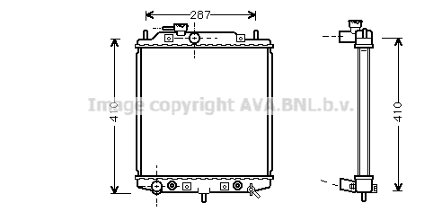 Radiator, engine cooling (DU2049)