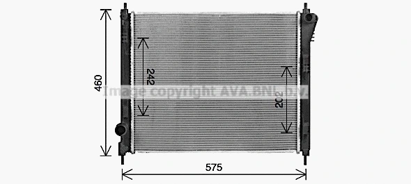 Radiator, engine cooling (DN2470)