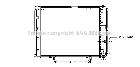 Radiator, engine cooling (MS2126)