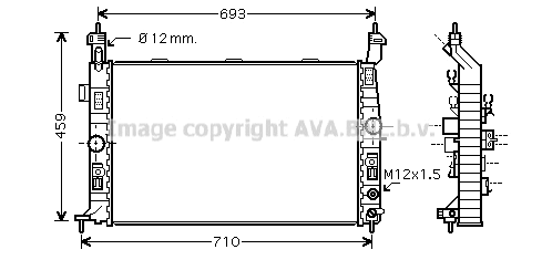 Radiator, engine cooling (OLA2431)