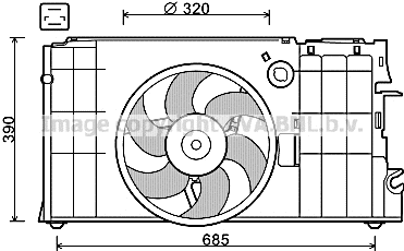 Fan, engine cooling (CN7548)