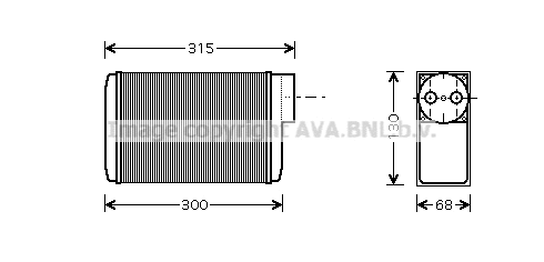Heat Exchanger, interior heating (SA6017)