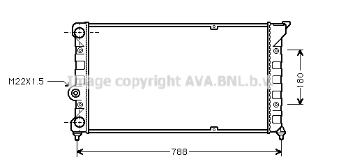 Radiator, engine cooling (VN2079)