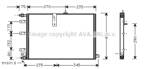 Condenser, air conditioning (SB5038)