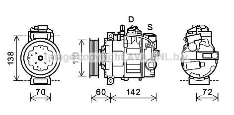 Compressor, air conditioning (AIK344)