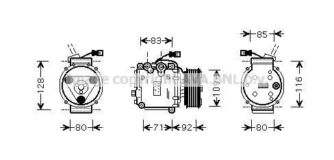 Compressor, air conditioning (HDAK169)