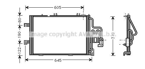 Condenser, air conditioning (OLA5307)