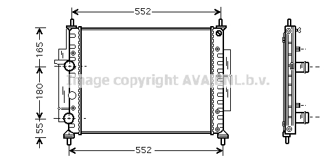 Radiator, engine cooling (FTA2268)