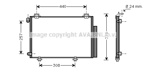 Condenser, air conditioning (TO5267D)