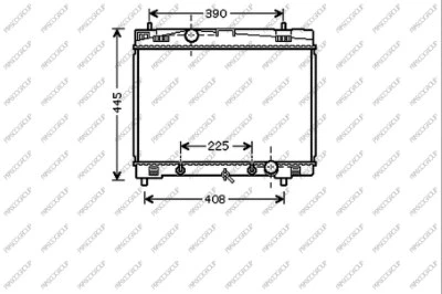 Radiator, engine cooling (TY325R006)