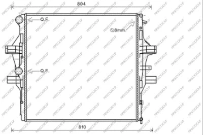 Radiator, engine cooling (FT929R001)