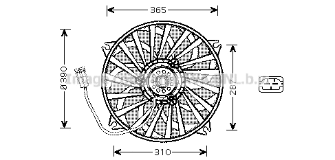 Fan, engine cooling (PE7535)
