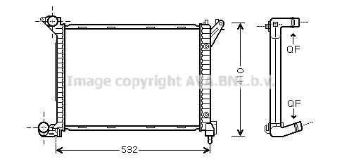 Radiator, engine cooling (BWA2263)