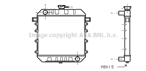 Radiator, engine cooling (OL2030)