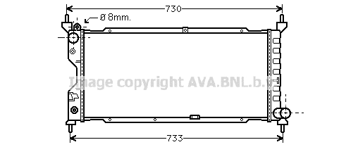 Radiator, engine cooling (OLA2185)