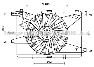 Fan, engine cooling (AL7516)